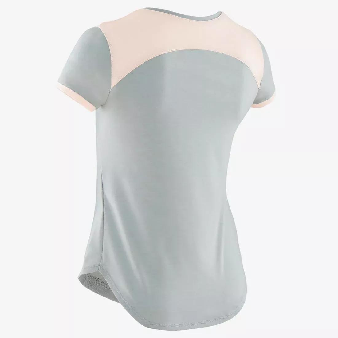 Kids Girls Breathable Short-Sleeved Gym T-Shirt - 500, Black, , large image number 14