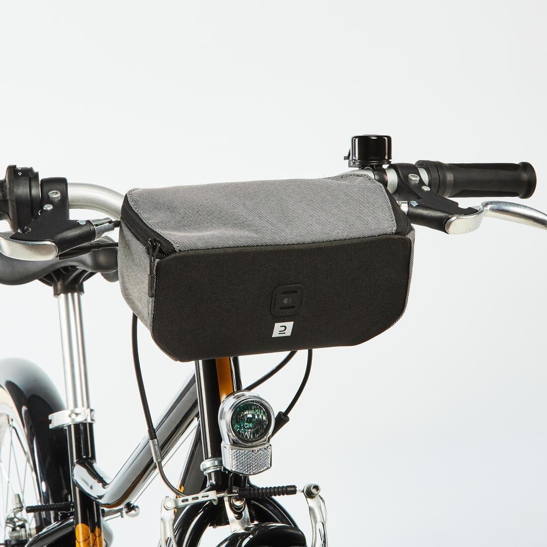 Kids Handlebar Bike Bag, Black, No Color, large image number 8