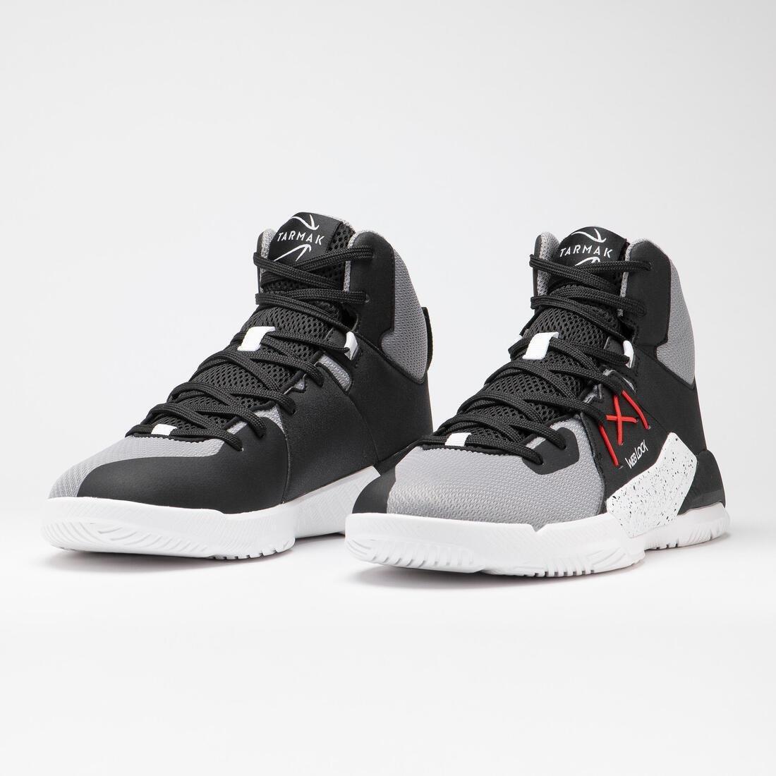 Adults Beginner Basketball Shoes - Protect 120, Grey, No Color, large image number 2