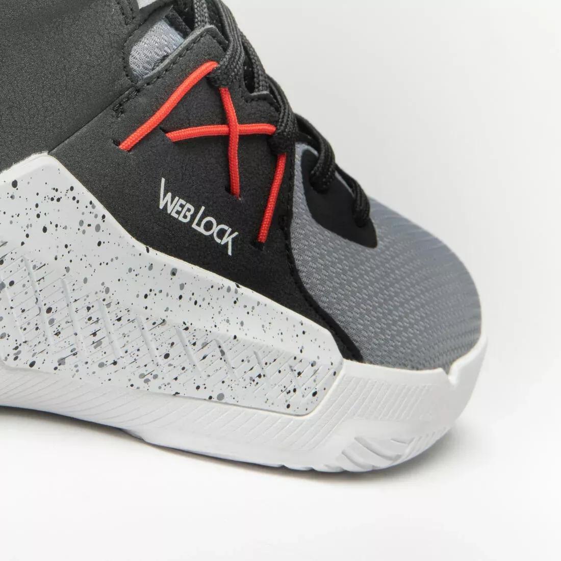 Adults Beginner Basketball Shoes - Protect 120, Grey, No Color, large image number 5