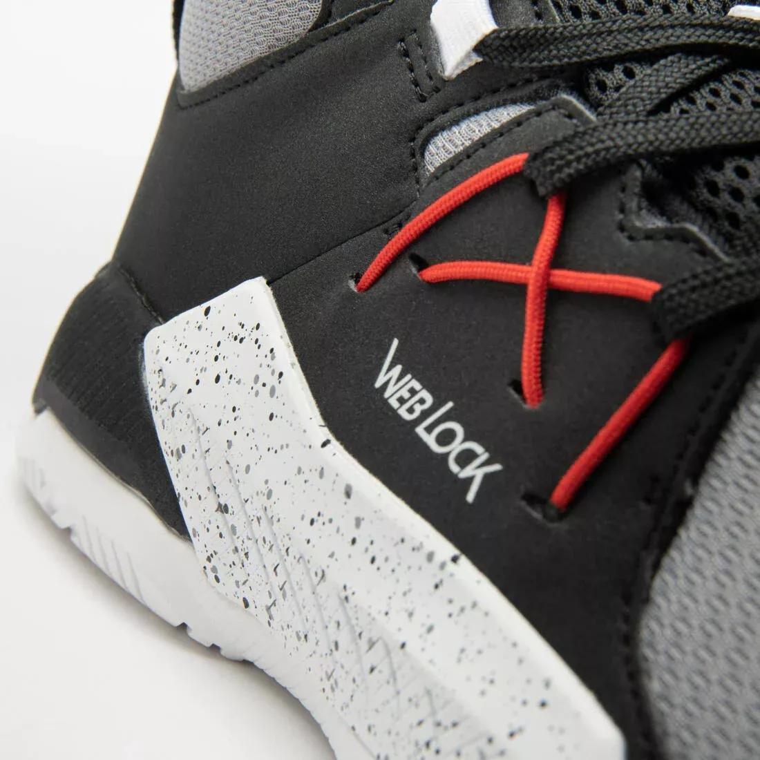 Adults Beginner Basketball Shoes - Protect 120, Grey, No Color, large image number 7