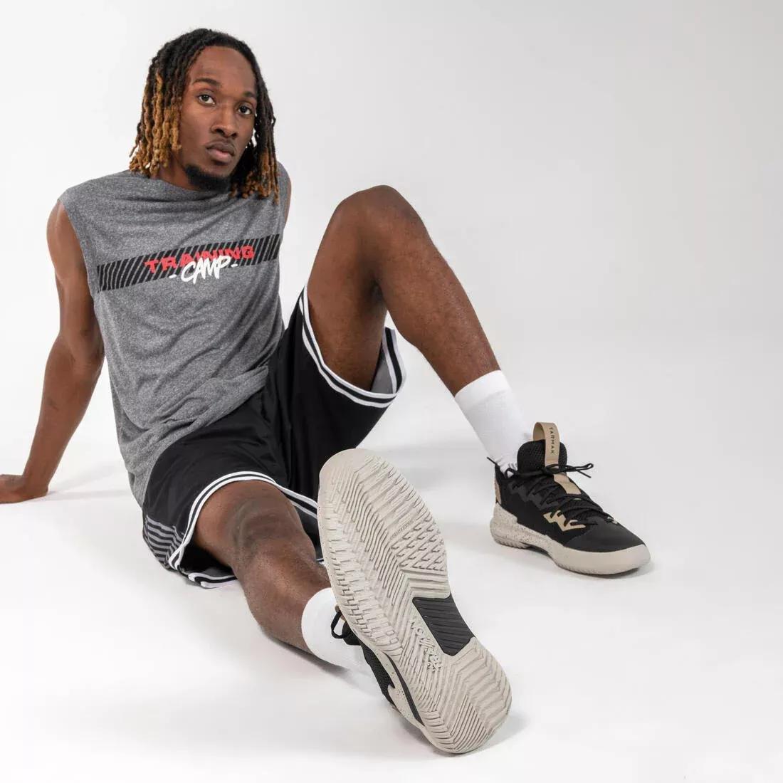 BLACK Men's/Women's Low-Rise Basketball Shoes Fast 500, No Color, large image number 6