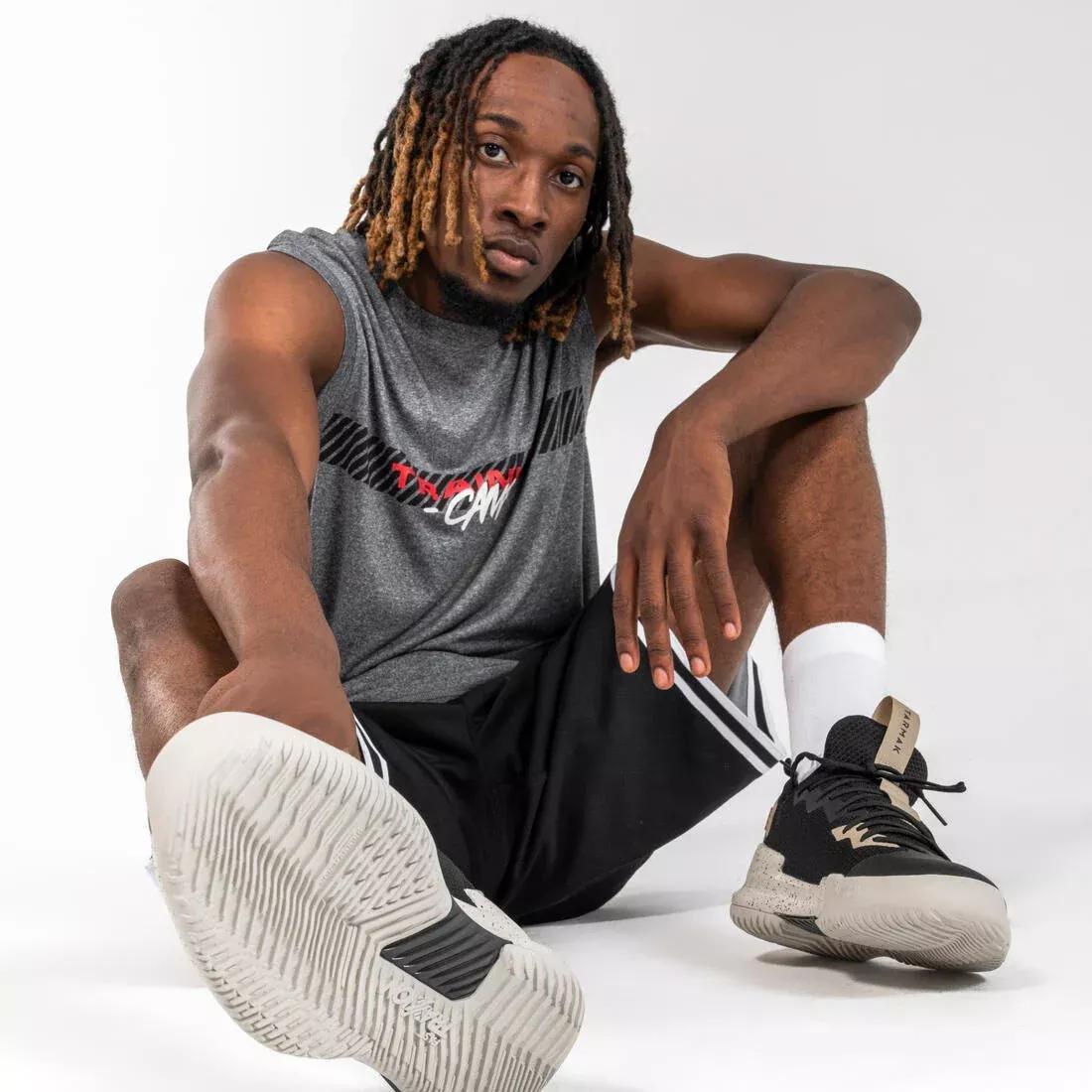 BLACK Men's/Women's Low-Rise Basketball Shoes Fast 500, No Color, large image number 7