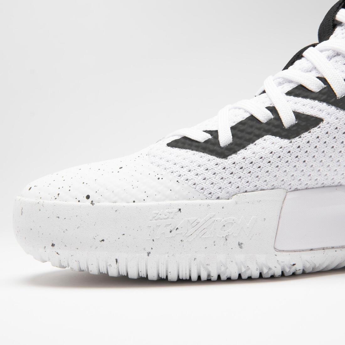 Adult Low-Rise Basketball Shoes - Fast 500, White, , large image number 4