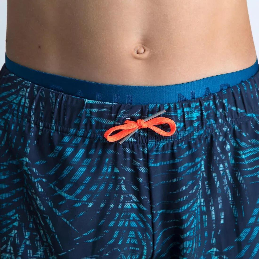 Kids Boys Long Swimming Swim Shorts - All Jo 100, Navy, , large image number 12