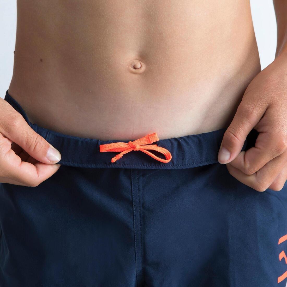 Kids Boys Swimming Swim Shorts - 100 Basic, Navy, , large image number 3