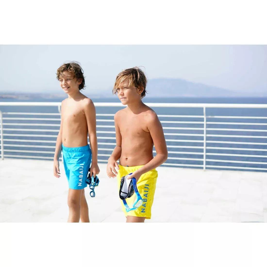 Kids Boys Swimming Swim Shorts - 100 Basic, Navy, , large image number 8