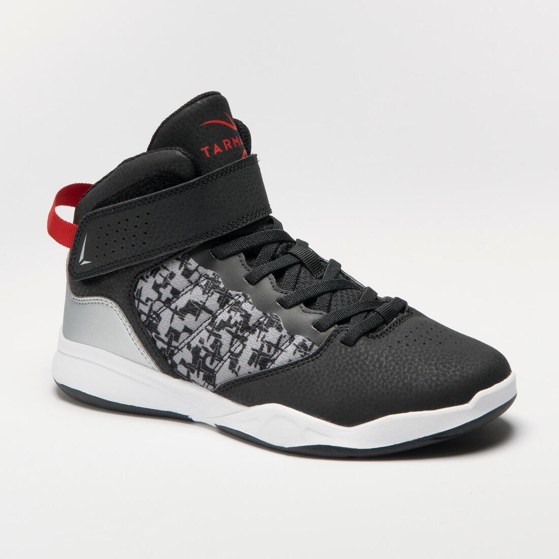 Kids Beginner Basketball Shoes - Se100, Black, No Color, medium