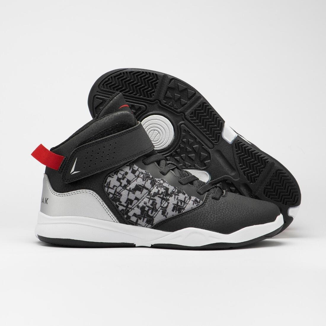 Kids Beginner Basketball Shoes - Se100, Black, No Color, large image number 3