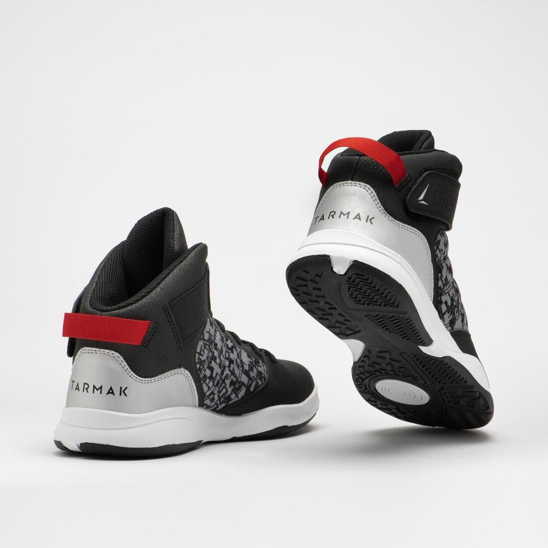 Kids Beginner Basketball Shoes - Se100, Black, , large image number 4