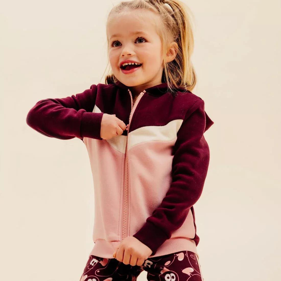 DOMYOS--VESTE 120 BABY PINK AN D DARK PINK, , large image number 10