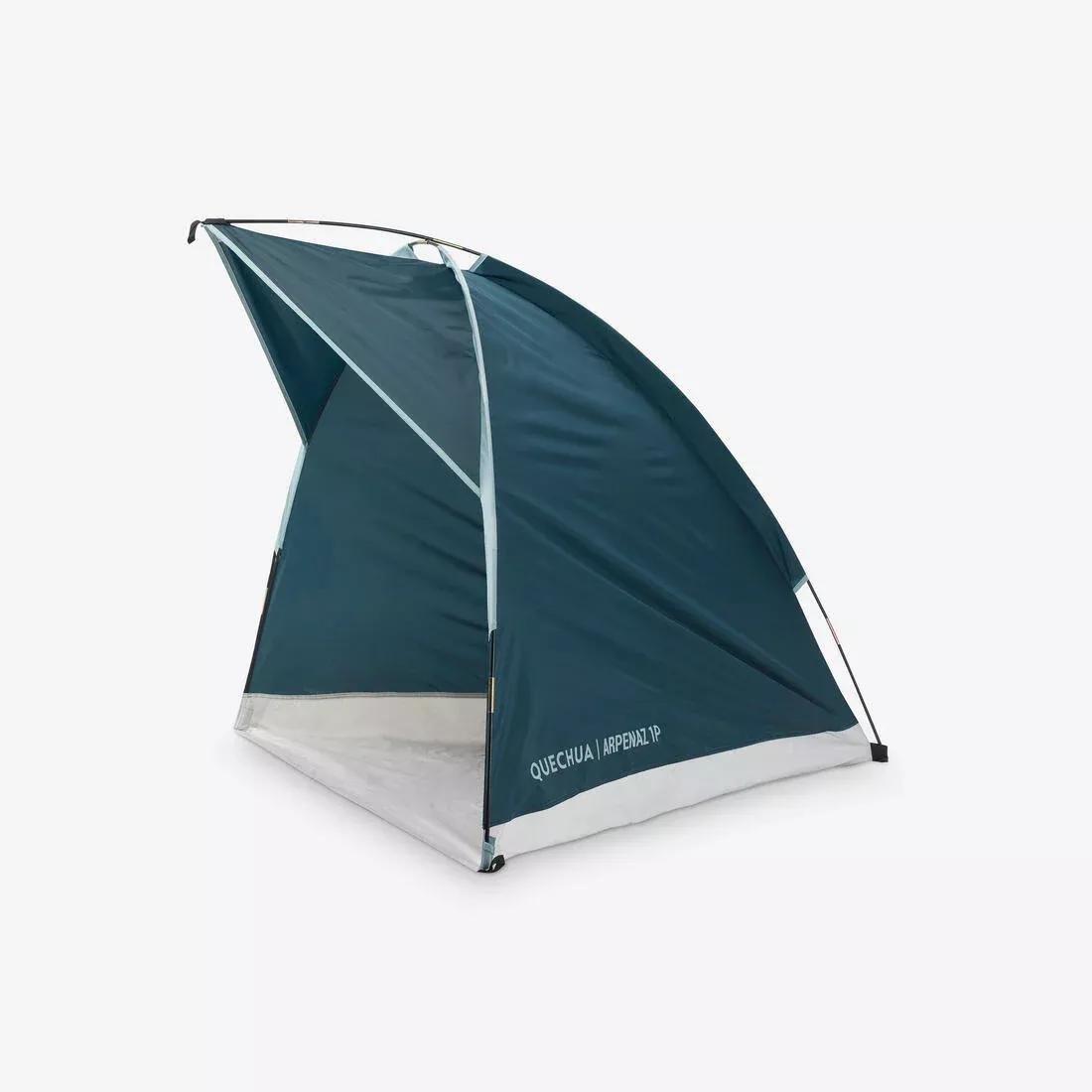 Camping Shelter With Poles - 1 Person - Arpenaz 1P, Blue, , medium
