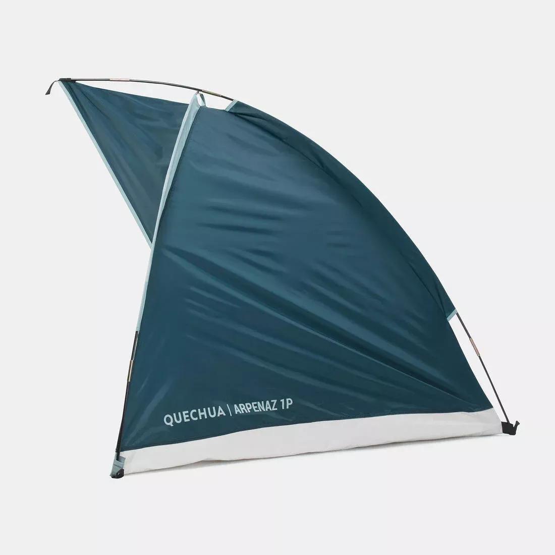 Camping Shelter With Poles - 1 Person - Arpenaz 1P, Blue, No Color, large image number 3
