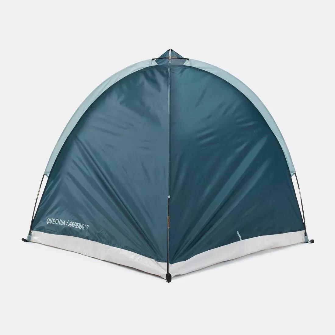Camping Shelter With Poles - 1 Person - Arpenaz 1P, Blue, No Color, large image number 5