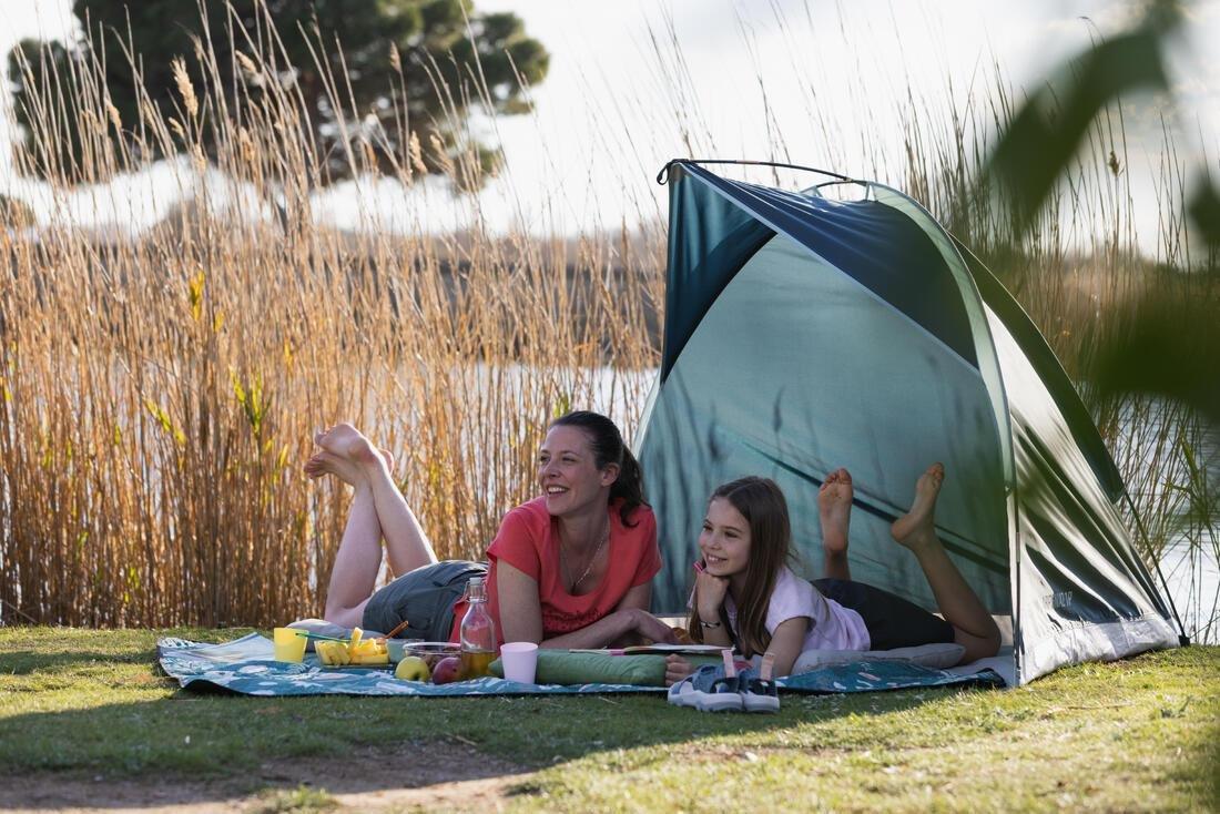 Camping Shelter With Poles - 1 Person - Arpenaz 1P, Blue, No Color, large image number 6