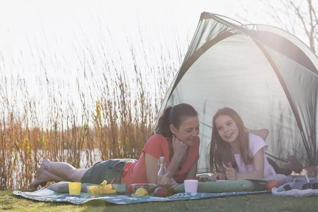 Camping Shelter With Poles - 1 Person - Arpenaz 1P, Blue, No Color, large image number 7