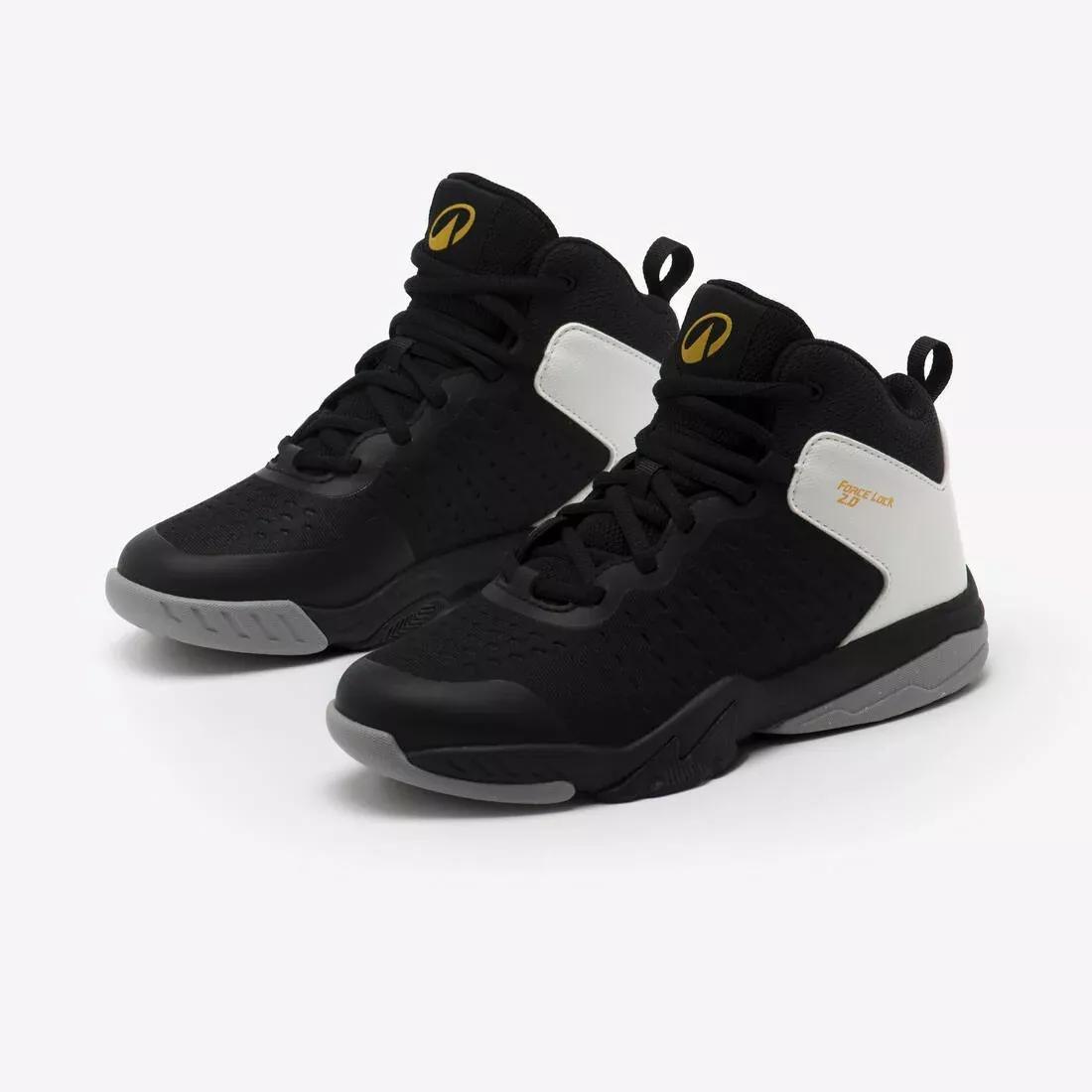 Kids Unisex Intermediate Basketball Shoes - SS500H, Black, No Color, medium