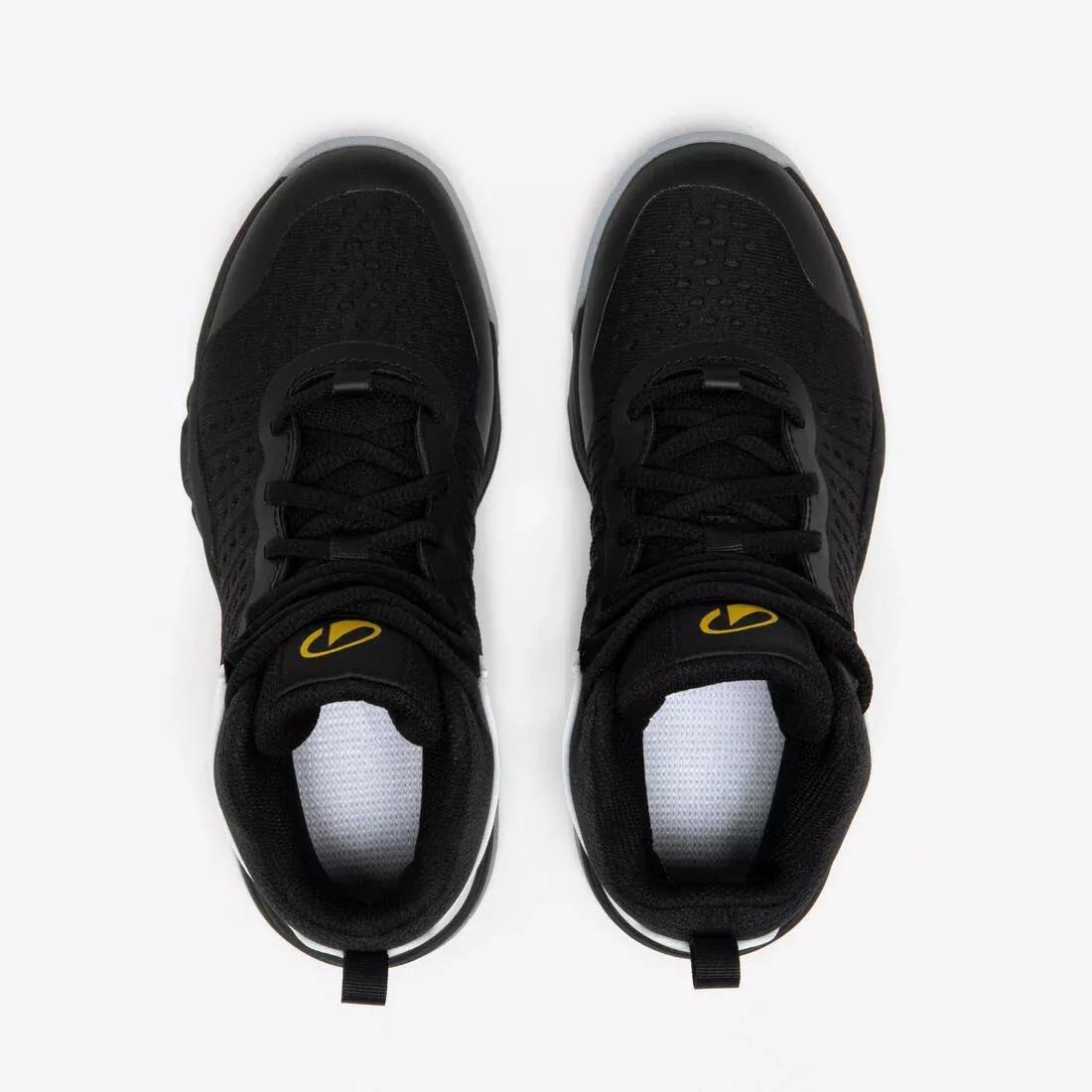 Kids Unisex Intermediate Basketball Shoes - SS500H, Black, No Color, large image number 4