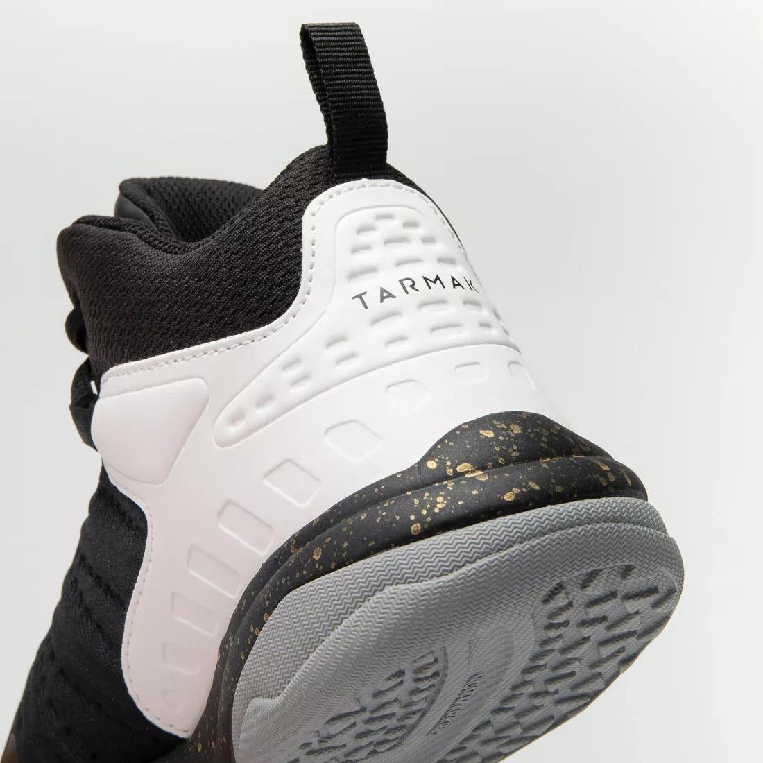 Kids Unisex Intermediate Basketball Shoes - SS500H, Black, No Color, large image number 6