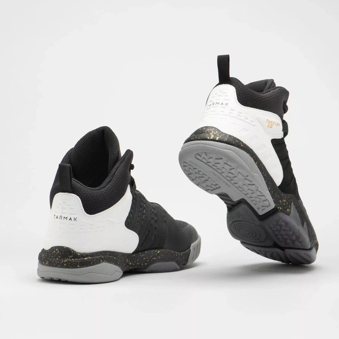 Kids Unisex Intermediate Basketball Shoes - SS500H, Black, No Color, large image number 9