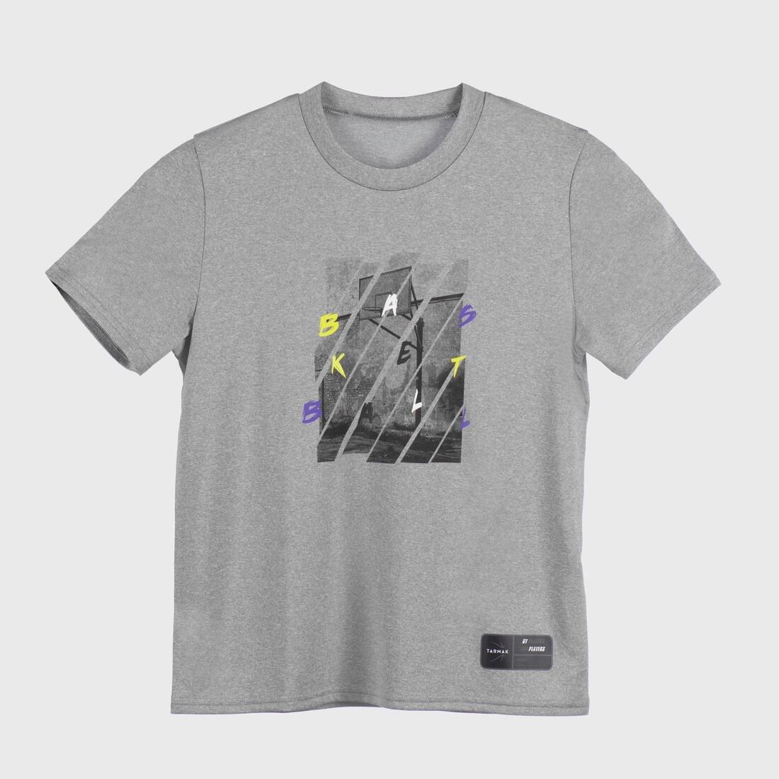 Kids' Basketball T-Shirt / Jersey - Ts500 Fast, No Color, large image number 3