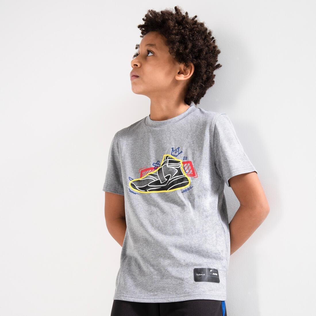 Kids' Basketball T-Shirt / Jersey - Ts500 Fast, No Color, large image number 7