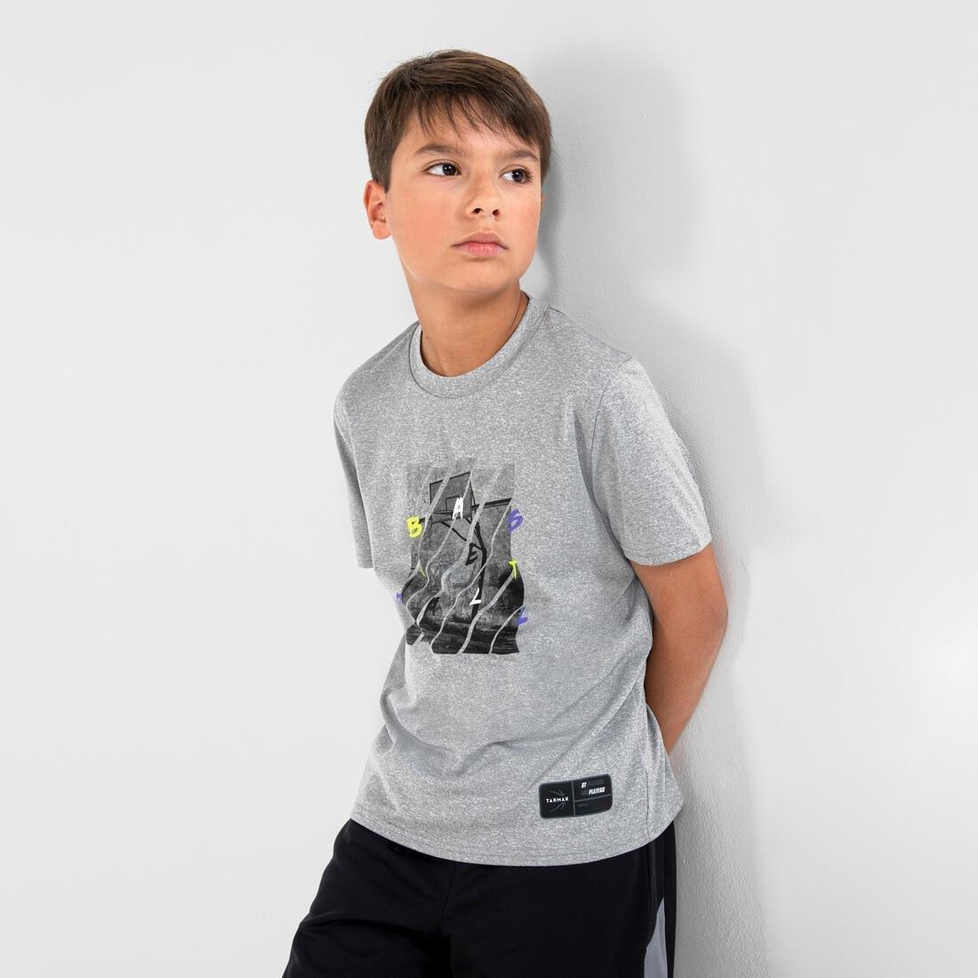 Kids' Basketball T-Shirt / Jersey - Ts500 Fast, No Color, large image number 10