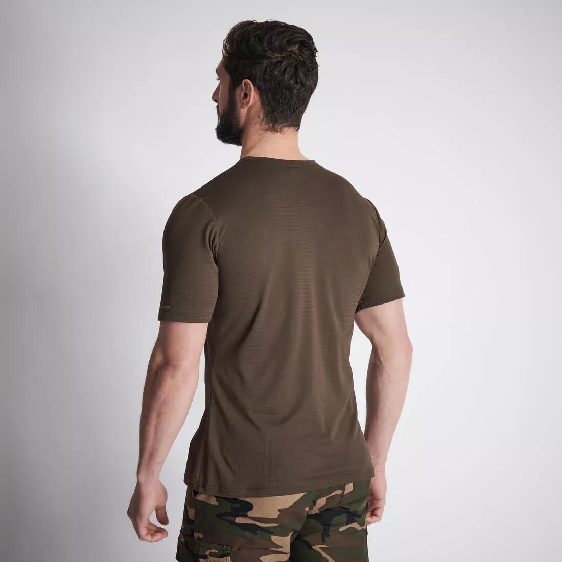 Short-sleeved hunting t-shirt - 100, Black, No Color, large image number 3