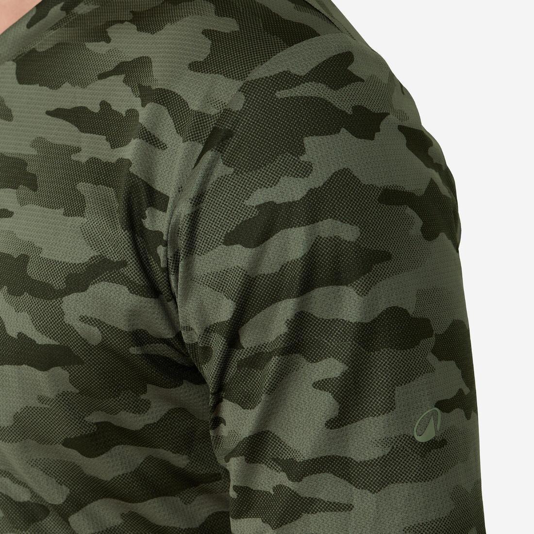 Short-sleeved hunting t-shirt - 100, Black, No Color, large image number 4