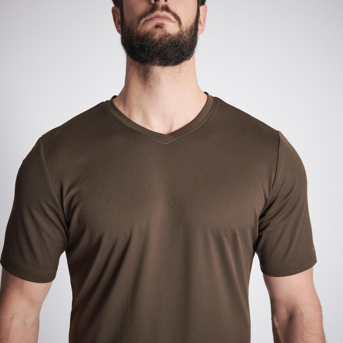Short-sleeved hunting t-shirt - 100, Black, No Color, large image number 5