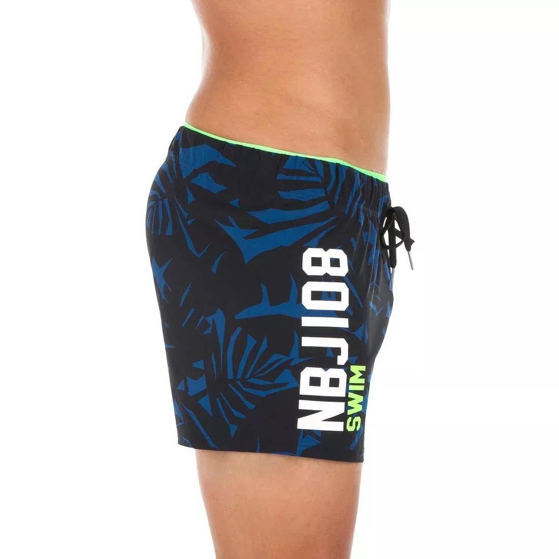 Mens 100 Short Swimming Shorts - Nbji, Black, , large image number 2