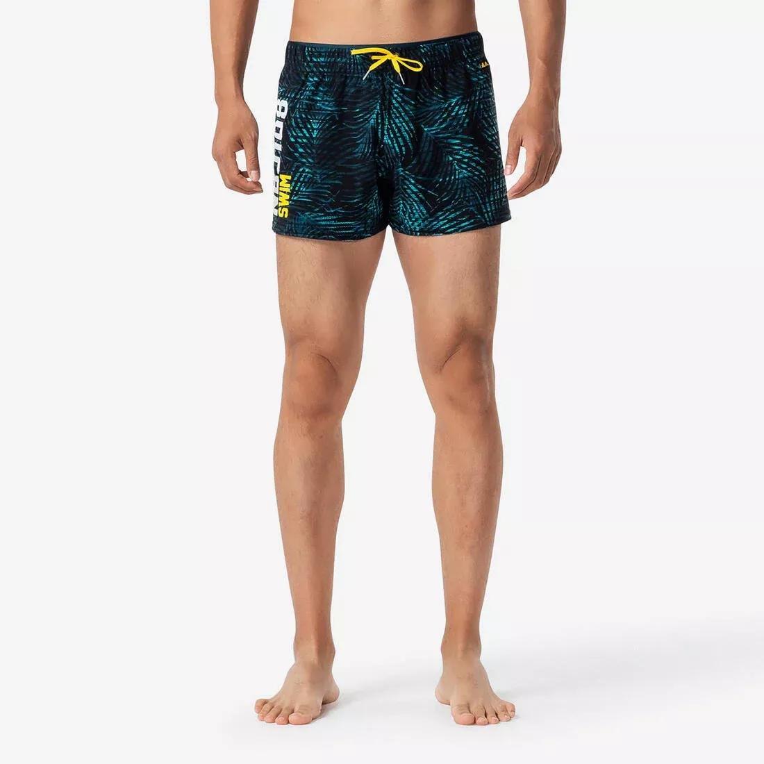 Mens 100 Short Swimming Shorts - Nbji, Black, , large image number 6
