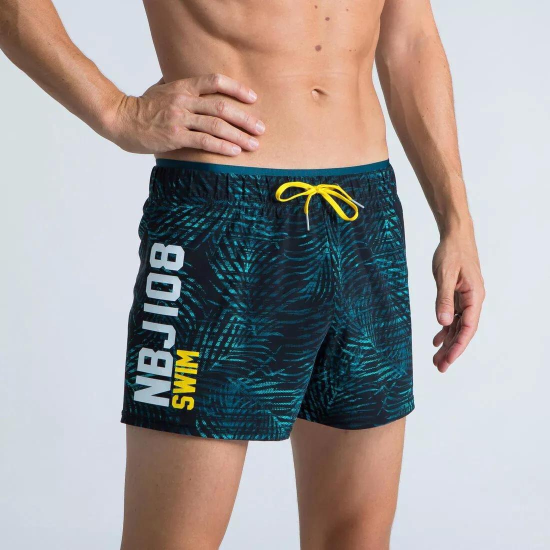 Mens 100 Short Swimming Shorts - Nbji, Black, , large image number 7