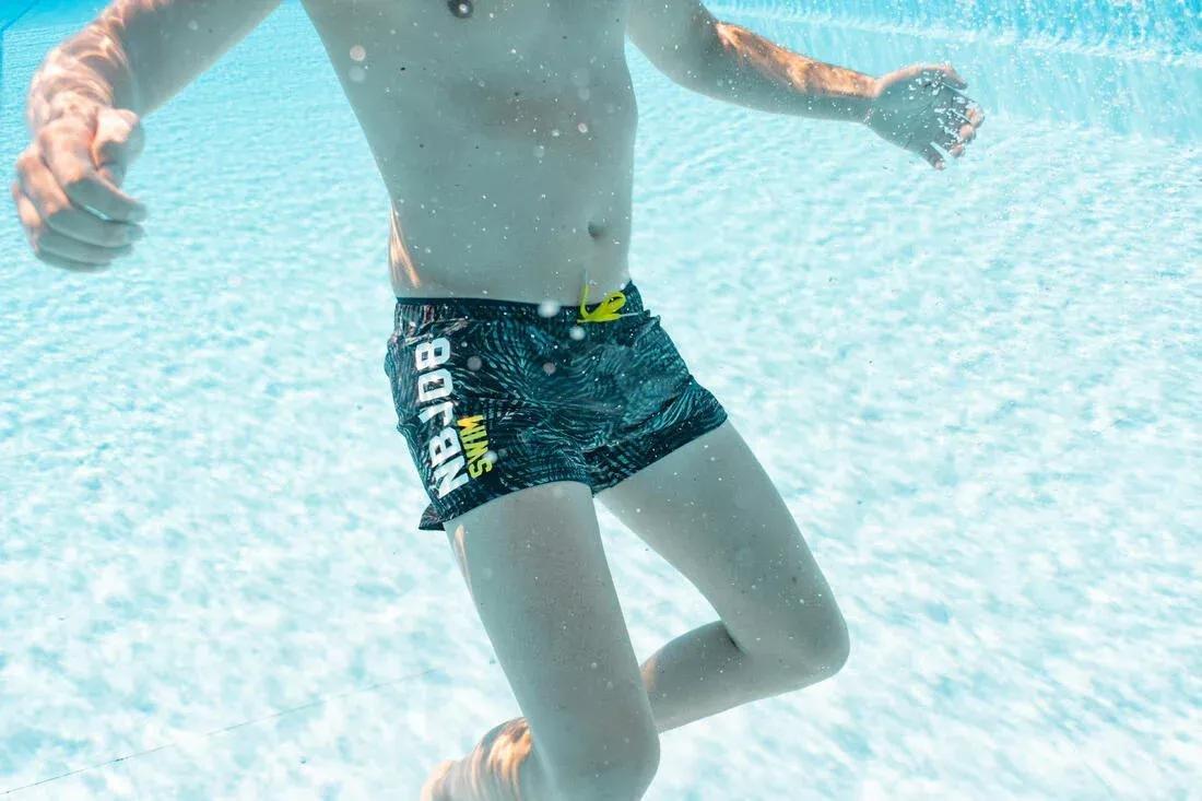 Mens 100 Short Swimming Shorts - Nbji, Black, , large image number 12