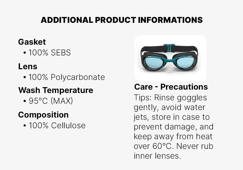 Details Swimming Goggles, Black, No Color, large image number 16