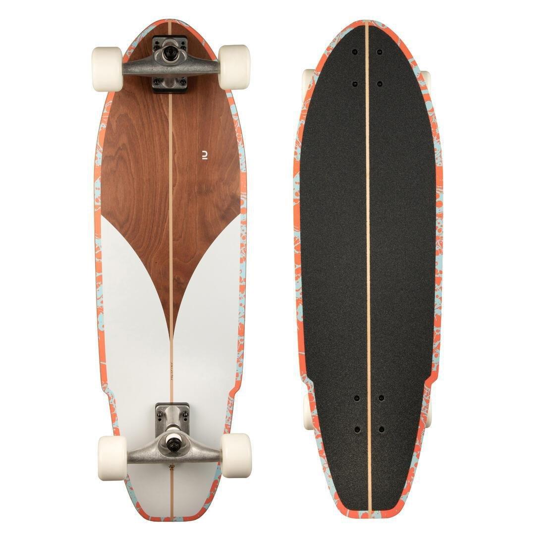 Longboard Surfskate - Cruising 32, White, No Color, large image number 0