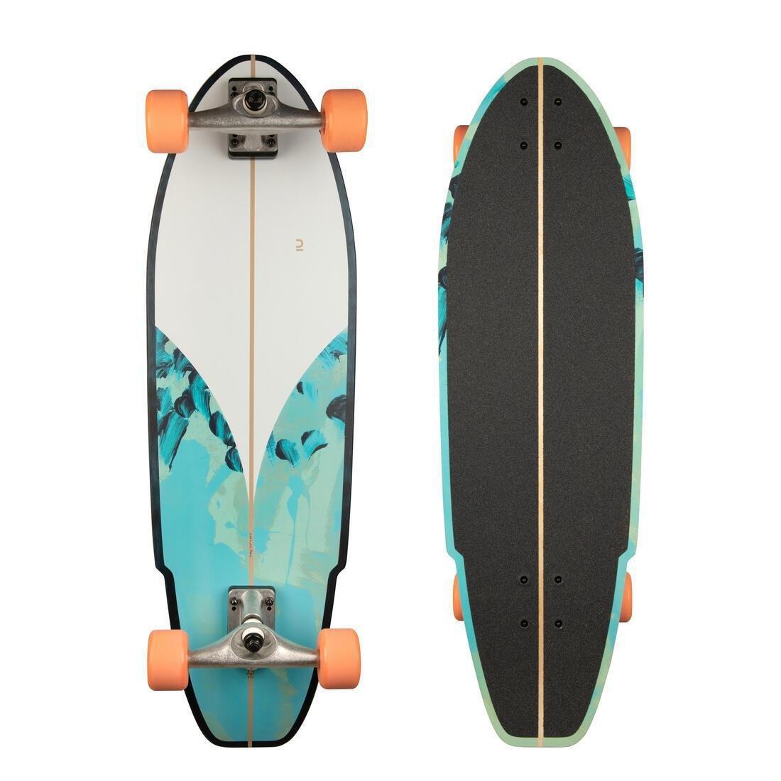 Longboard Surfskate - Cruising 32, White, No Color, large image number 2