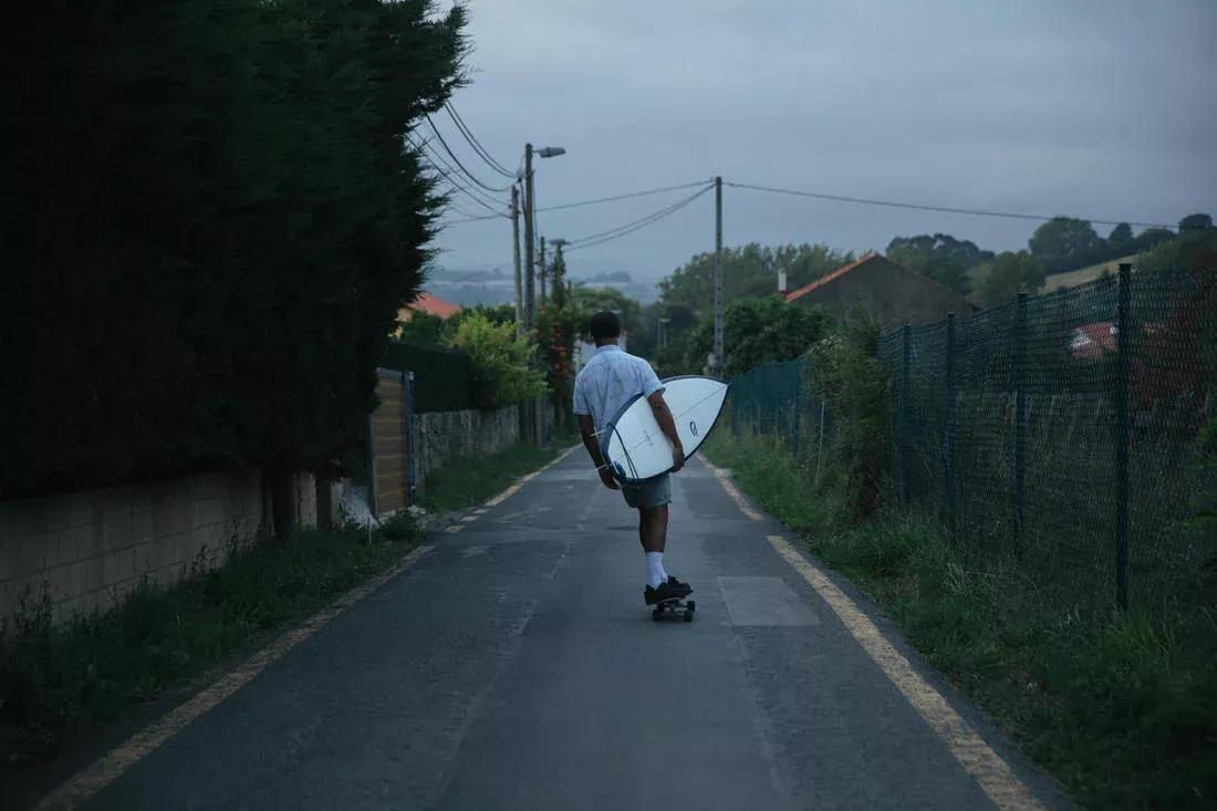 Longboard Surfskate - Cruising 32, White, 5401_000, large image number 9