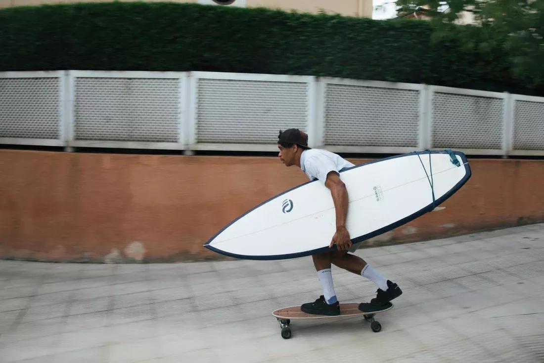 Longboard Surfskate - Cruising 32, White, No Color, large image number 11