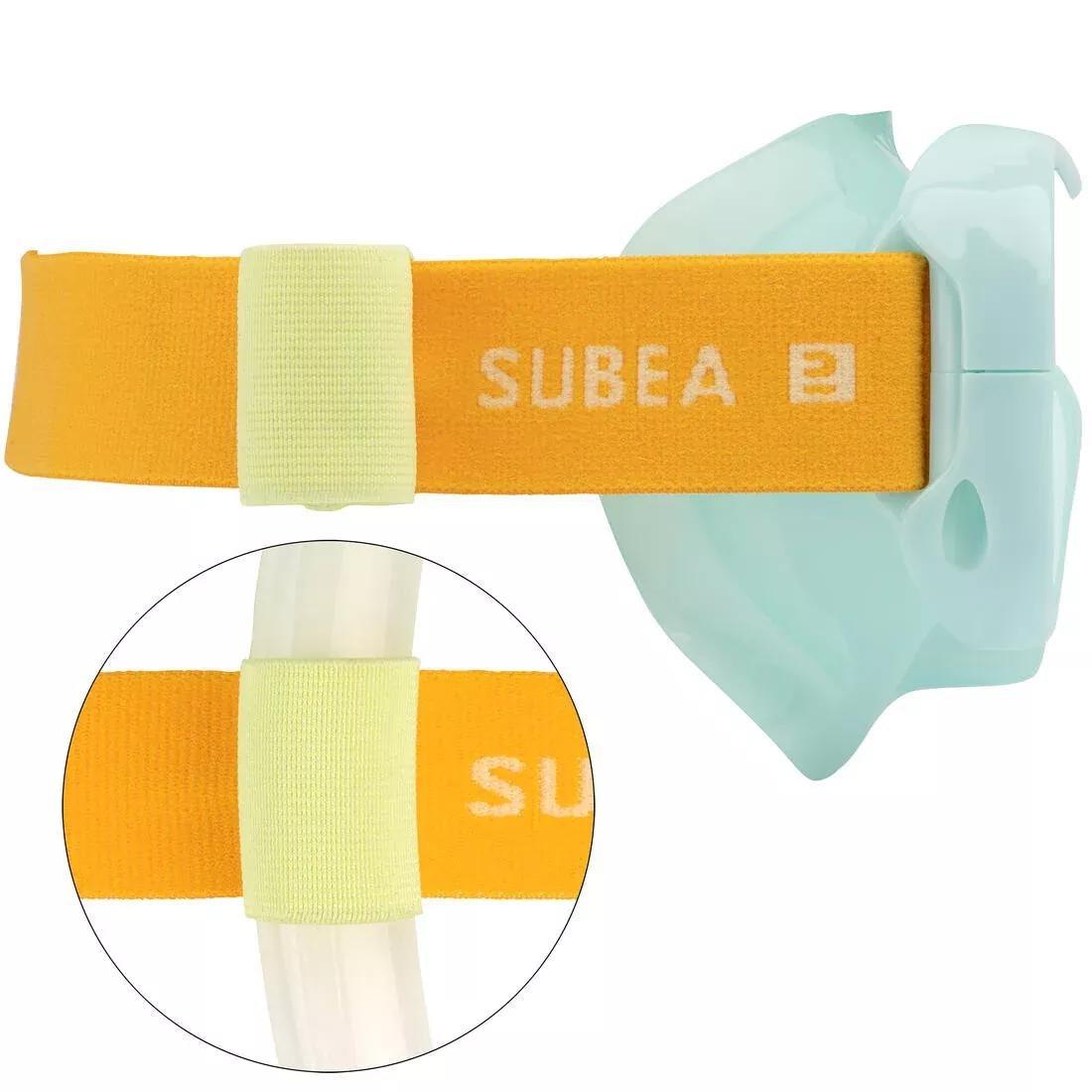 Kids Diving Mask - 100 Comfort Pastel, Mint, , large image number 11
