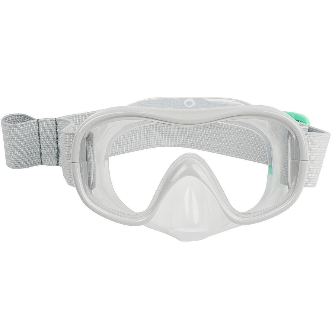 Kids Snorkelling Kit Subea Snorkel Mask - 100, Grey, , large image number 3