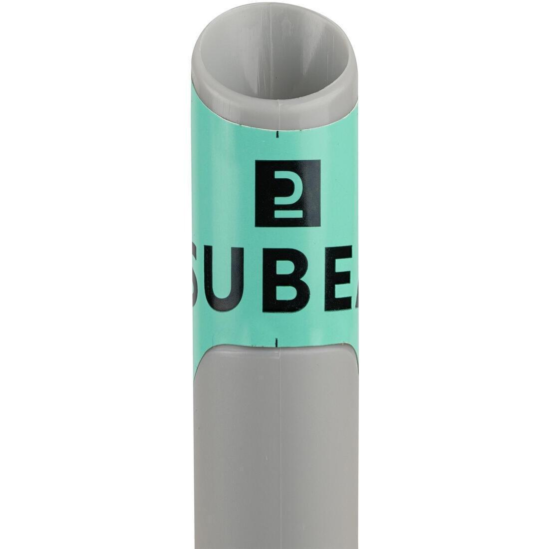 Kids Snorkelling Kit Subea Snorkel Mask - 100, Grey, , large image number 9