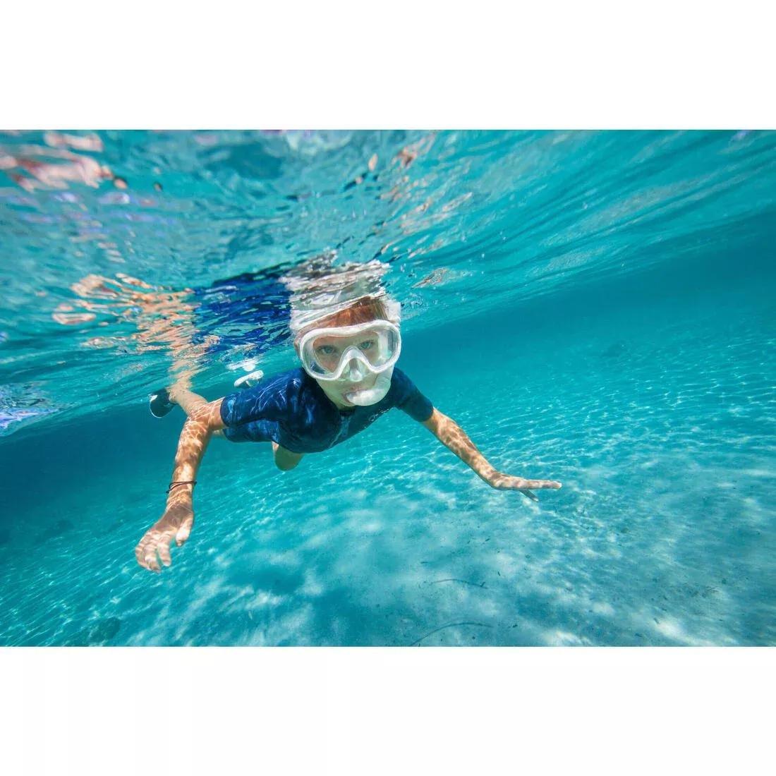 Kids Snorkelling Kit Subea Snorkel Mask - 100, Grey, , large image number 13