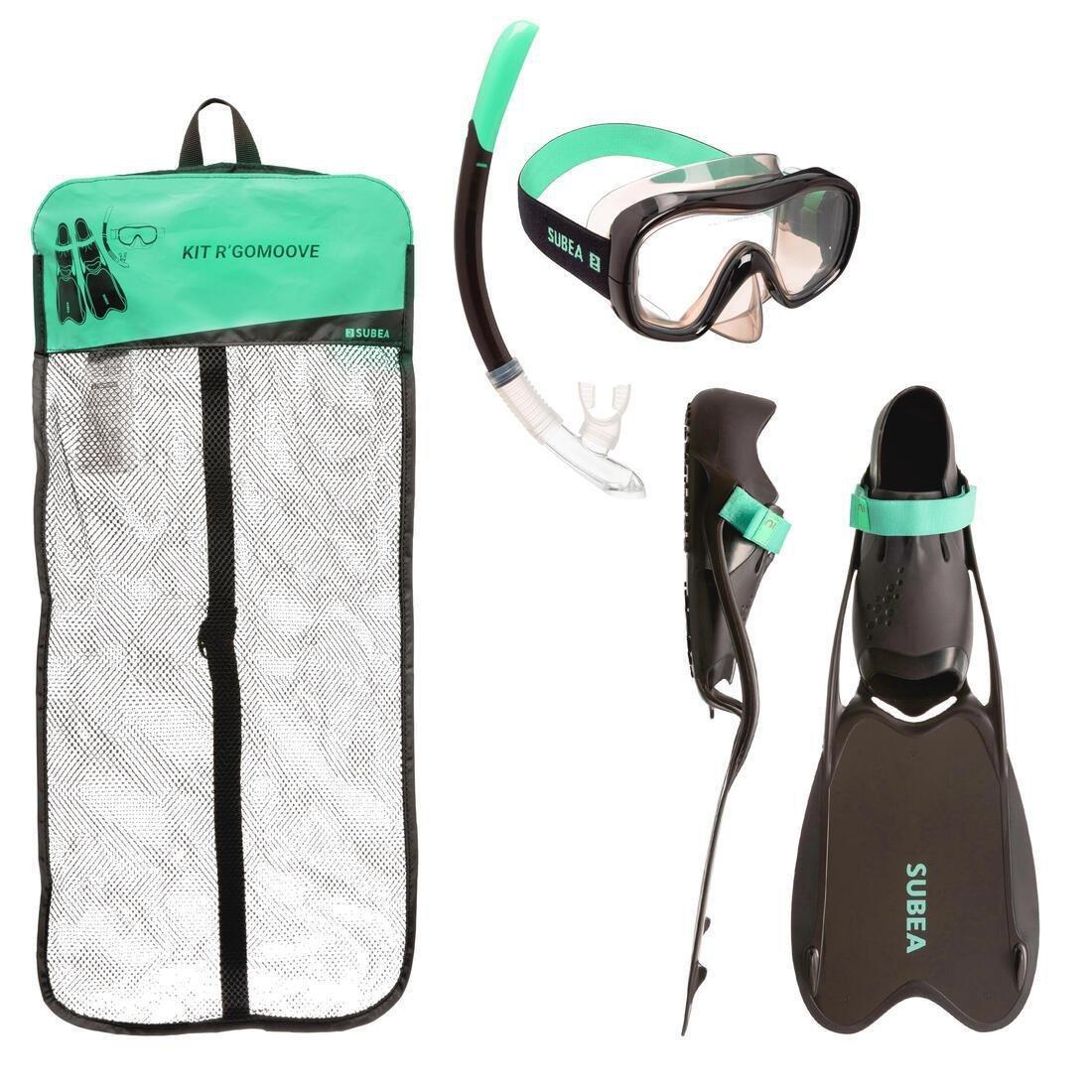 Adult Snorkelling Set, Black, No Color, medium