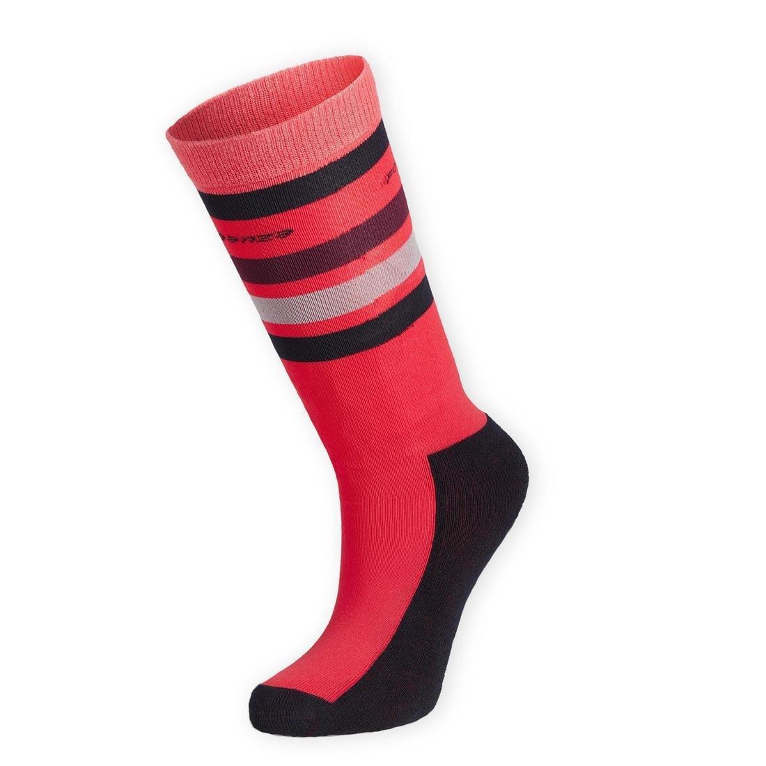 Kids Horse Riding Socks - Sks100 Stripes, Orange, No Color, large image number 4