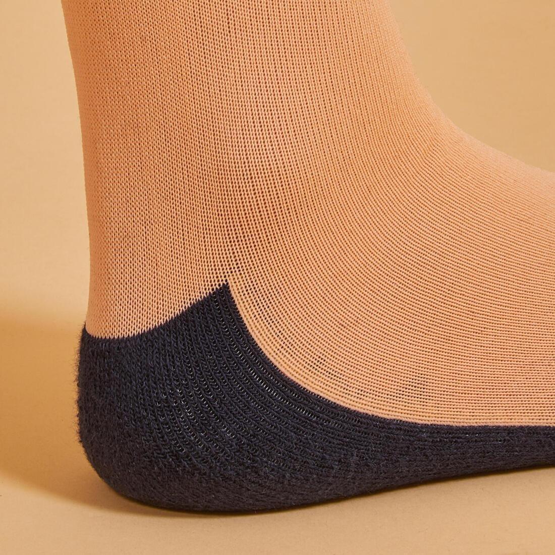 Kids Horse Riding Socks - Sks100 Stripes, Orange, No Color, large image number 8