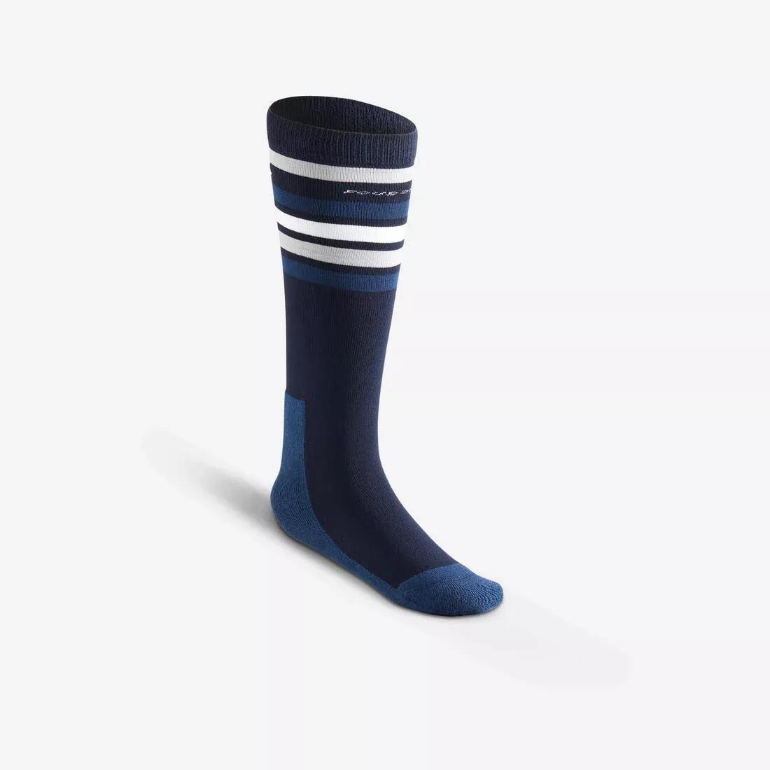 Kids Horse Riding Socks - Sks100 Stripes, Orange, No Color, large image number 11
