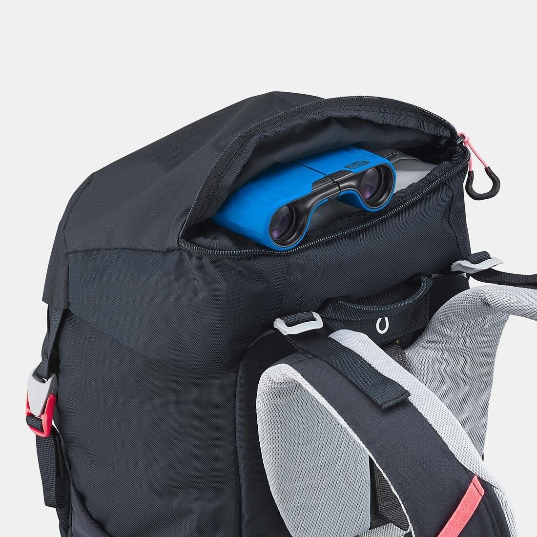 Kids Unisex Hiking Backpack - MH500 Age 7-15 28L, Grey, No Color, large image number 9