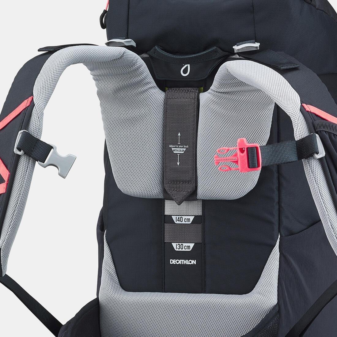 Kids Unisex Hiking Backpack - MH500 Age 7-15 28L, Grey, No Color, large image number 12