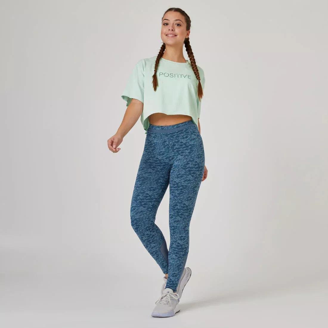 Women Tops Cropped T-Shirt, Grey, , large image number 4